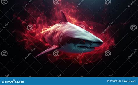 Shark Blood Fin.Vector Symbol Illustration | CartoonDealer.com #45689773