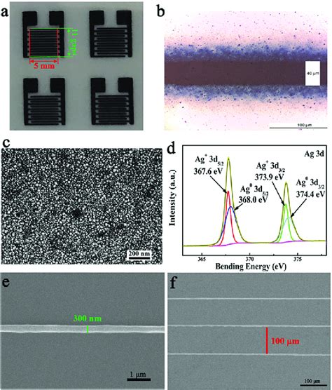 A Appearance Of The Ag Ag 2 O Electrode Width And Number Of Gaps Download Scientific