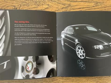 2007 ALFA ROMEO Gt Blackline Limited Edition Prestige Brochure Rare 29