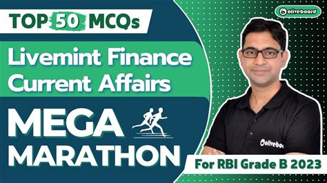 Top Livemint Finance Current Affairs Mcqs I Rbi Grade B I Mega