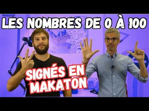 Les Nombres De Sign S En Makaton Youtube