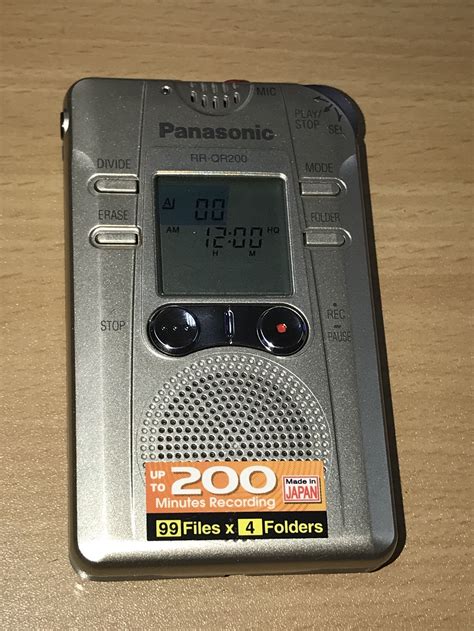 Panasonic Digital Voice Recorder Rr Qr Audio Voice Recorders On