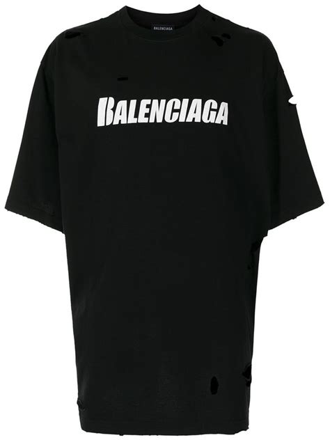 Balenciaga Caps Destroyed Flatground Farfetch Camicie Strappate T