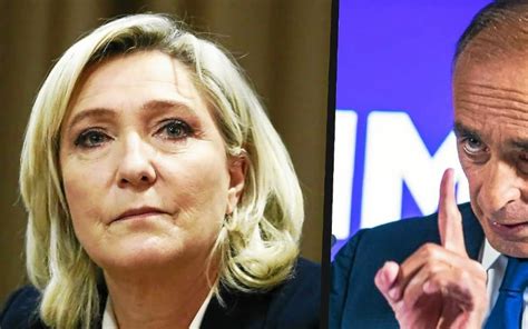 Présidentielle La Bataille Zemmour Le Pen Se Durcit Le Télégramme