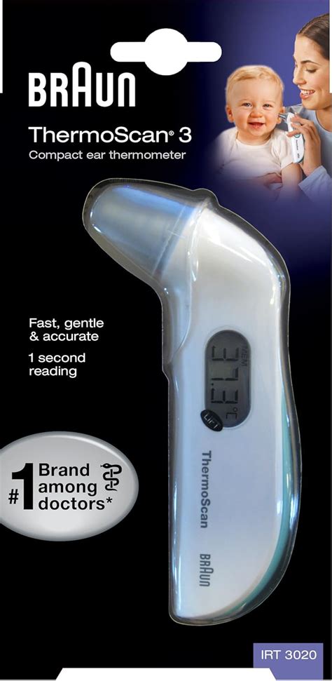 BRAUN IRT 3020 Infrarot Ohr Thermometer Thermoscan Fieberthermometer