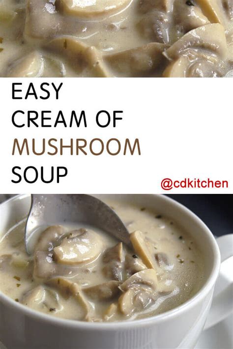 Easy Cream Of Mushroom Soup Recipe CDKitchen