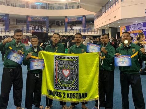 Atlet Pencak Silat Yonkes 2 Divif 2 Kostrad Raih Juara Kejuarnas Pencak