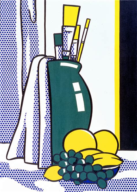 Still Life With Green Vase Roy Lichtenstein Lichtenstein Pop Art