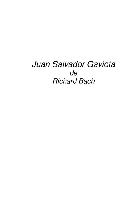 Juan Salvador Gaviota Libro Juan Salvador Gaviota De Richard Bach