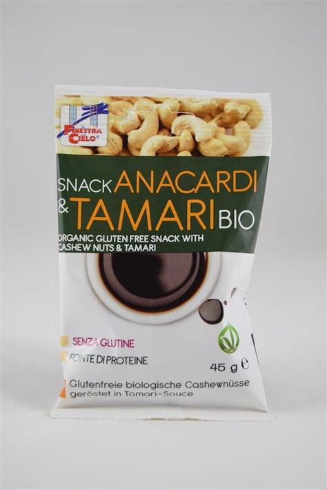 Snack Anacardi E Tamari Bio Gr Finestra Sul Cielo Senza Glutine