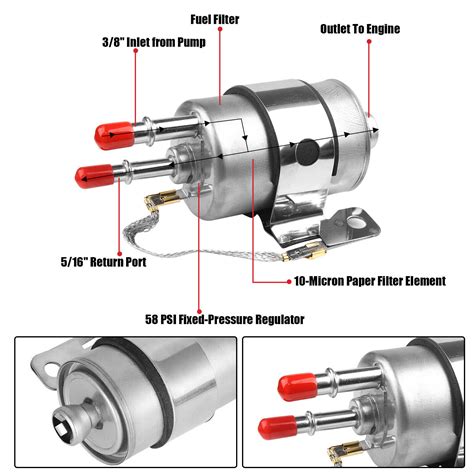 Walbro Ti Lph Inline Ls Swap High Pressure Efi Fuel Pump W Install