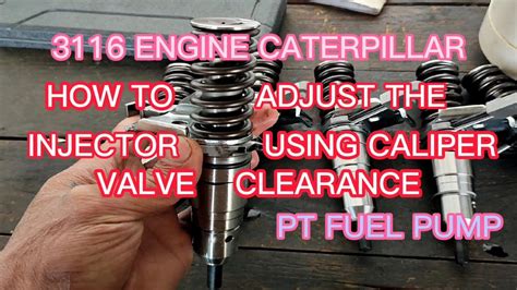 3116 ENGINE CATERPILLAR 950 F HOW TO ADJUST INJECTOR CALIPER