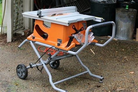 Ridgid 10 Inch Portable Table Saw With Stand R451 Portable Table Saw