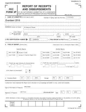 Fillable Online Docquery Fec Govpdf Report Of Receipts Fec And