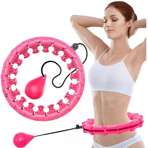 Odchudzające Hula Hop Z Wypustkami I Obciążnikiem Różowy Nice Life ...