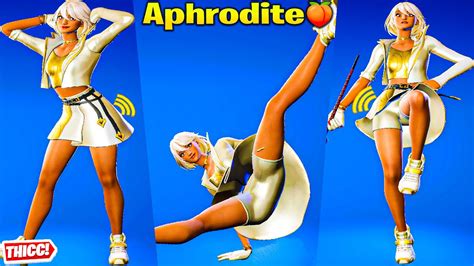 New Fortnite Aphrodite Skin Showcase Thicc 🍑😍 Top Tiktok Emotes And Dances 😘 Cutest Hottest