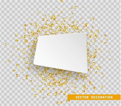 Festive Banner De Papel Confete Ilustra O Vetorial Vetor Premium