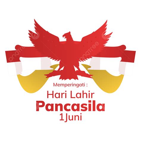 1 Juni Hari Lahir Pancasila Mit Einfachem Clipart Design Garuda Garuda Pancasila Hari Lahir