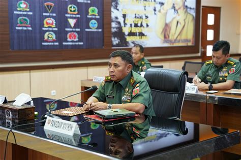 Pangdam Xiv Hsn Mengikuti Vicon Pimpinan Kasad Dukung Program