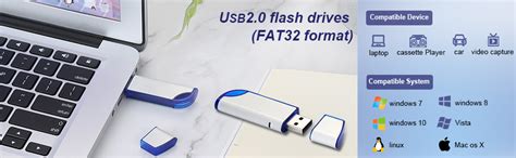 Amazon.com: 32GB FAT32 Format USB 2.0 Flash Drives, USB Memory Stick ...