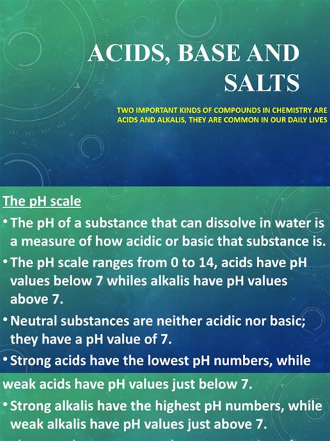 Acids Bases And Salts Pdf Acid Ph