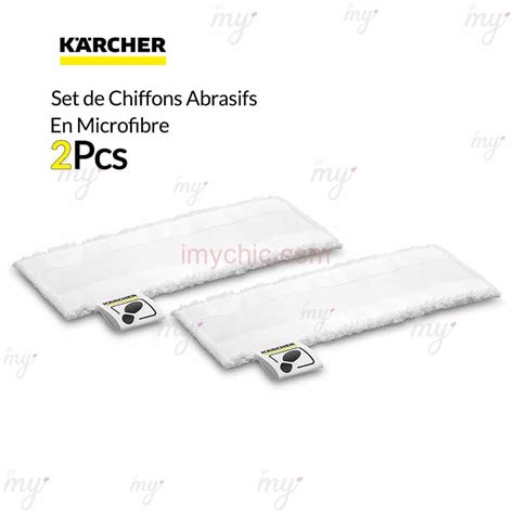 Set De Chiffons En Microfibre Pour Buse De Sol Pcs Easyfix K Rcher