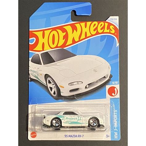 Hot Wheels Mazda Rx White Hw J Imports Brand New Shopee Malaysia