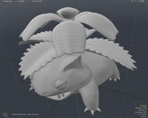 Venusaur Pokemon 3D Model $20 - .unknown .dae .fbx .lxo .obj - Free3D