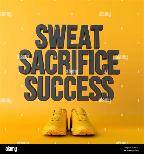 Sweat Sacrifice Success Motivational Workout Fitness Phrase 3d