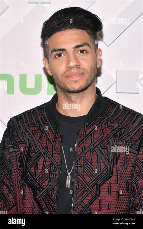 Mena Massoud attends the Hulu 2019 Upfont Brunch at Scarpetta in New ...