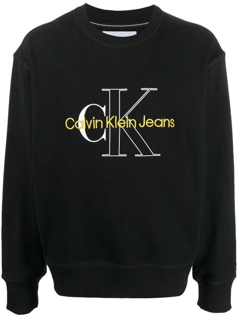 Calvin Klein Jeans Embroidered Logo Sweatshirt Farfetch