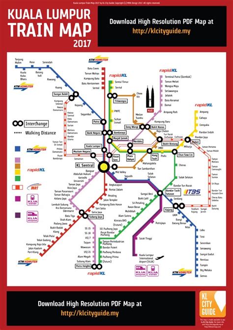 transportasi terintegrasi mrt kuala lumpur malaysia