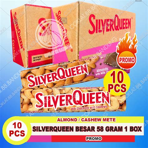 Jual Silver Queen 1 Box 10 Pcs X 58gr Coklat SilverQueen Besar 58 Gr 1