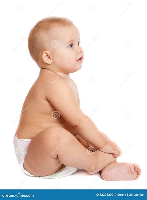 Smiling Baby Sitting On The Floor Stock Photo Image Of Expression