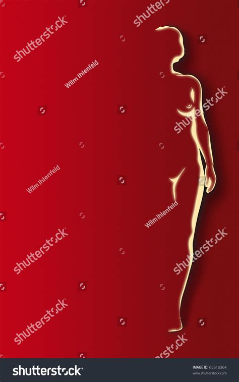 Stylized Illustration Female Nude Stock Illustration Shutterstock