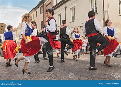 Italian Traditional Dance Editorial Photography Image Of People 43212982