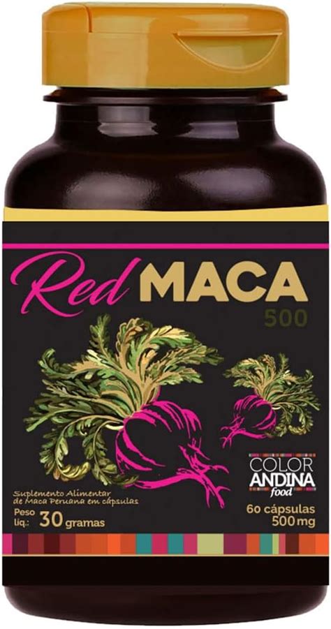 Maca Peruana Red Vermelha Color Andina Food Veg 60 Caps Amazon