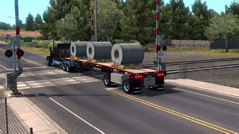 OWNABLE BENSON FLATBED TRAILER V1 3 1 41 X ATS Mods American