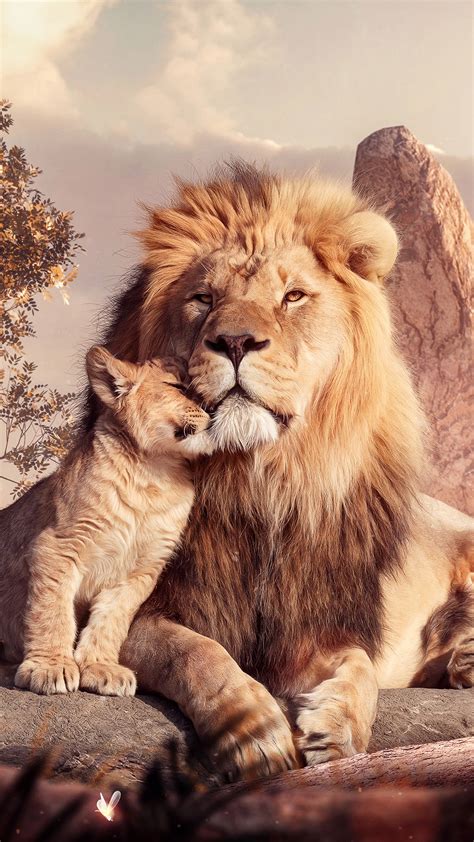 Lion And Cub 4k Hd Phone Wallpaper Rare Gallery