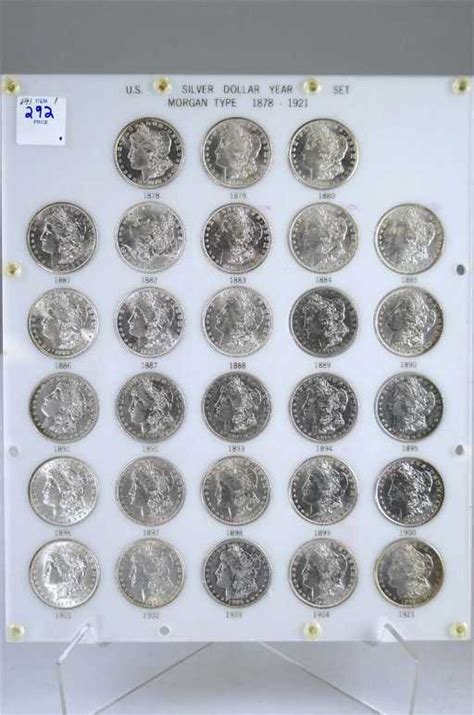 Complete Morgan Silver Dollar Year Set 1878 1921 28