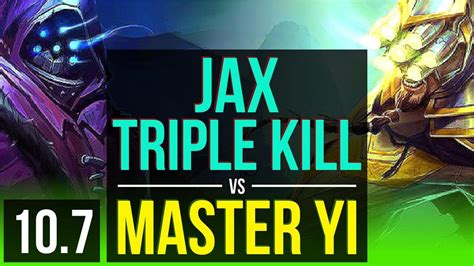 Jax Vs Master Yi Jungle 27m Mastery Points 3 Early Solo Kills