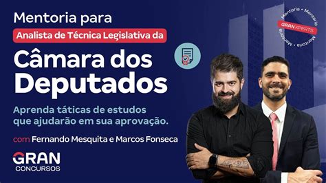 Lan Amento Da Mentoria Para Analista De T Cnica Legislativa Da C Mara