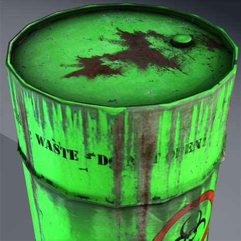 Industrial Barrel Toxic Hazardous Fbx