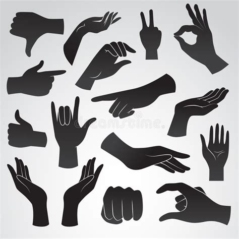 Human Hand Vector Icon on White Background. Stock Vector - Illustration of beauty, empty: 169330733