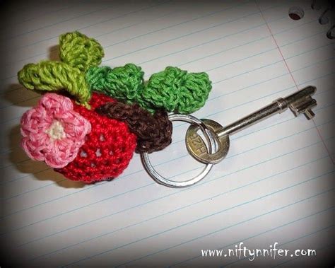 Free Crochet Pattern Crab Apple Dangle Niftynnifer