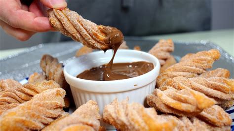 Easy Recipe Churros And Hot Chocolate No Oven Youtube