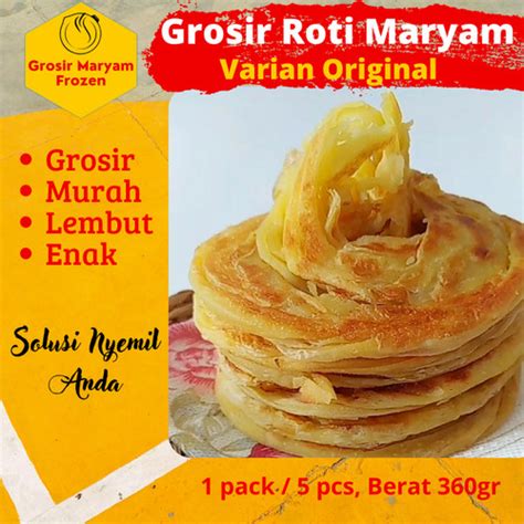 Jual Roti Maryam Frozen Original Roti 1 Pack 5pcs Frozen Food Grosir