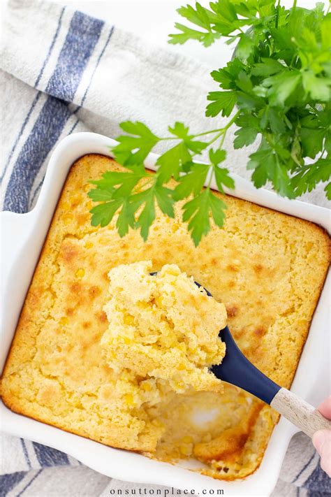 Easy Recipe For Corn Pudding With Jiffy Mix