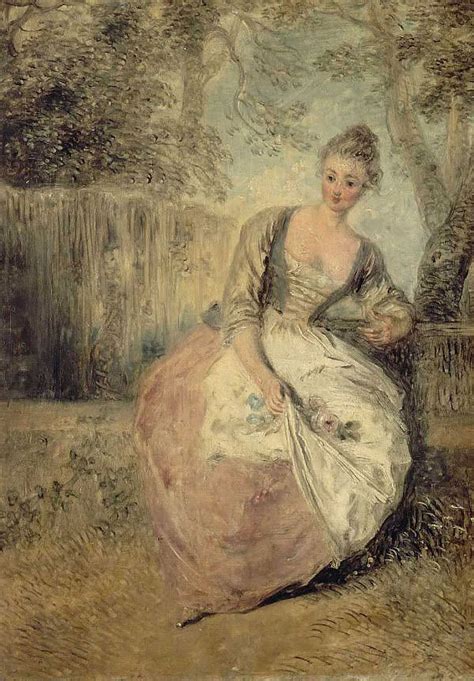 The Worried Lover By Jean Antoine Watteau Oil Painting Reproduction