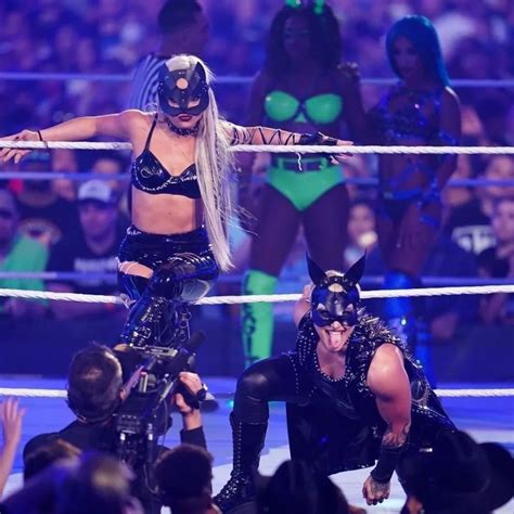 Liv Morgan Rhea Ripley Entrance At Wrestlemania Wrestling Stars